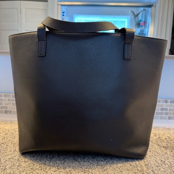 Kate Spade Yours Truly Ombre Heart Black Leather Tote - Picture 9 of 15